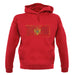 Montenegro Grunge Style Flag unisex hoodie