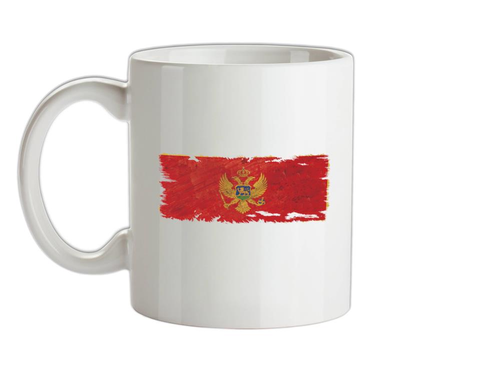 Montenegro Grunge Style Flag Ceramic Mug