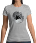 Moped Moon Womens T-Shirt