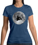 Moped Moon Womens T-Shirt