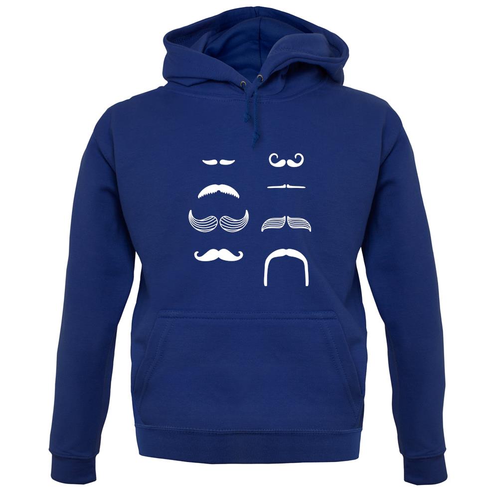 Moustache unisex hoodie