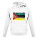 Mozambique Grunge Style Flag unisex hoodie