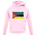 Mozambique Grunge Style Flag unisex hoodie