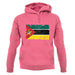 Mozambique Grunge Style Flag unisex hoodie