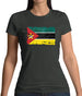 Mozambique Grunge Style Flag Womens T-Shirt