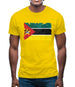 Mozambique Grunge Style Flag Mens T-Shirt