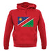 Namibia Grunge Style Flag unisex hoodie