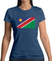 Namibia Grunge Style Flag Womens T-Shirt