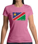 Namibia Grunge Style Flag Womens T-Shirt