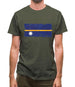 Nauru Grunge Style Flag Mens T-Shirt