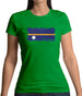 Nauru Grunge Style Flag Womens T-Shirt