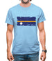 Nauru Grunge Style Flag Mens T-Shirt