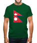 Nepal Grunge Style Flag Mens T-Shirt