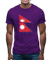 Nepal Grunge Style Flag Mens T-Shirt