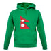 Nepal Grunge Style Flag unisex hoodie