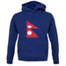 Nepal Grunge Style Flag unisex hoodie