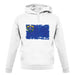 Nevada Grunge Style Flag unisex hoodie