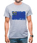 Nevada Grunge Style Flag Mens T-Shirt