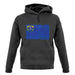 Nevada Grunge Style Flag unisex hoodie