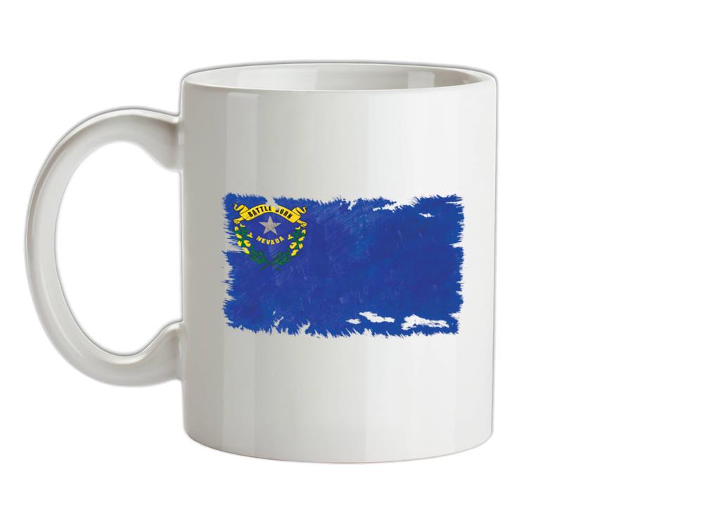 Nevada Grunge Style Flag Ceramic Mug