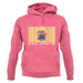 New Jersey  Barcode Style Flag unisex hoodie