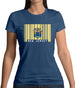 New Jersey  Barcode Style Flag Womens T-Shirt