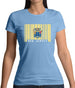 New Jersey  Barcode Style Flag Womens T-Shirt