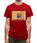 New Jersey  Barcode Style Flag Mens T-Shirt