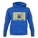 New Jersey  Barcode Style Flag unisex hoodie