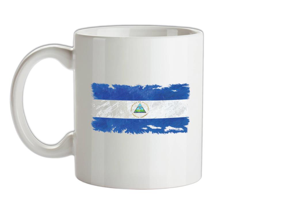 Nicaragua Grunge Style Flag Ceramic Mug