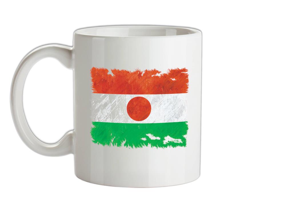 Niger Grunge Style Flag Ceramic Mug