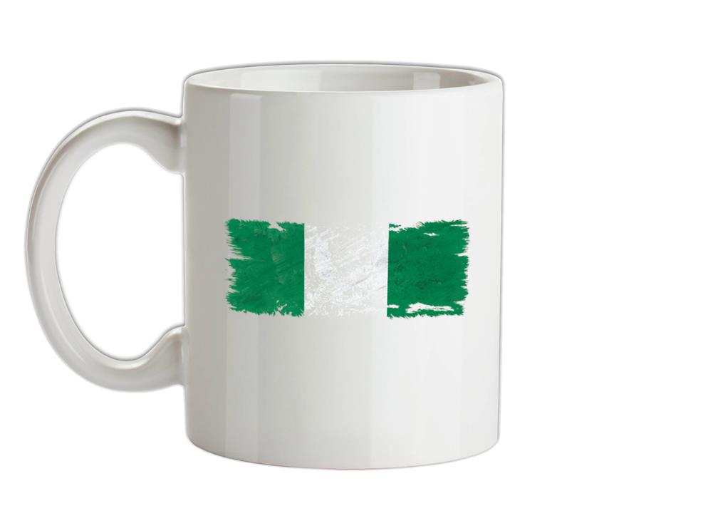 Nigeria Grunge Style Flag Ceramic Mug