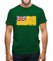 Niue Grunge Style Flag Mens T-Shirt