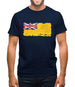 Niue Grunge Style Flag Mens T-Shirt