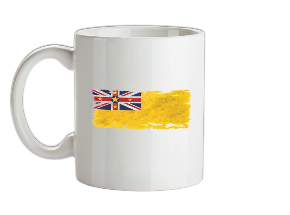 Niue Grunge Style Flag Ceramic Mug
