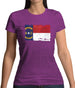 North Carolina Grunge Style Flag Womens T-Shirt