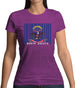 North Dakota  Barcode Style Flag Womens T-Shirt