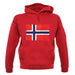 Norway Grunge Style Flag unisex hoodie