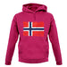 Norway Grunge Style Flag unisex hoodie