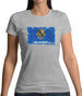 Oklahoma Grunge Style Flag Womens T-Shirt