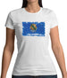 Oklahoma Grunge Style Flag Womens T-Shirt