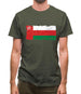 Oman Grunge Style Flag Mens T-Shirt