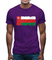 Oman Grunge Style Flag Mens T-Shirt