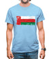 Oman Grunge Style Flag Mens T-Shirt