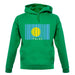 Palau Barcode Style Flag unisex hoodie