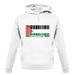Palestine Barcode Style Flag unisex hoodie