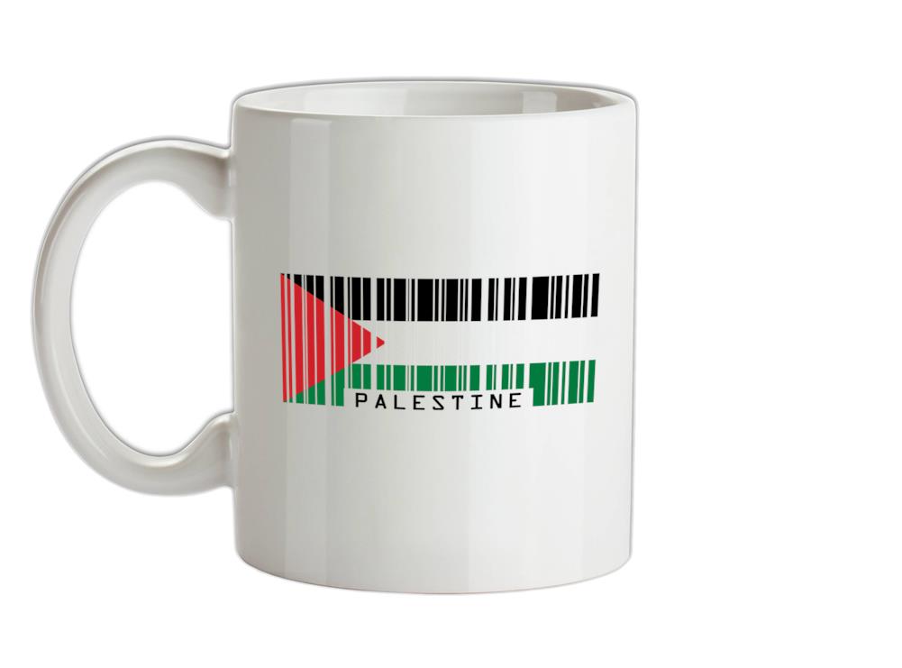 Palestine Barcode Style Flag Ceramic Mug