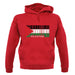 Palestine Barcode Style Flag unisex hoodie