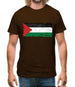 Palestine Grunge Style Flag Mens T-Shirt