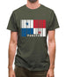 Panama Barcode Style Flag Mens T-Shirt